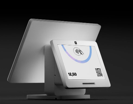 Terminal TPV SumUp con doble pantalla para el punto de venta